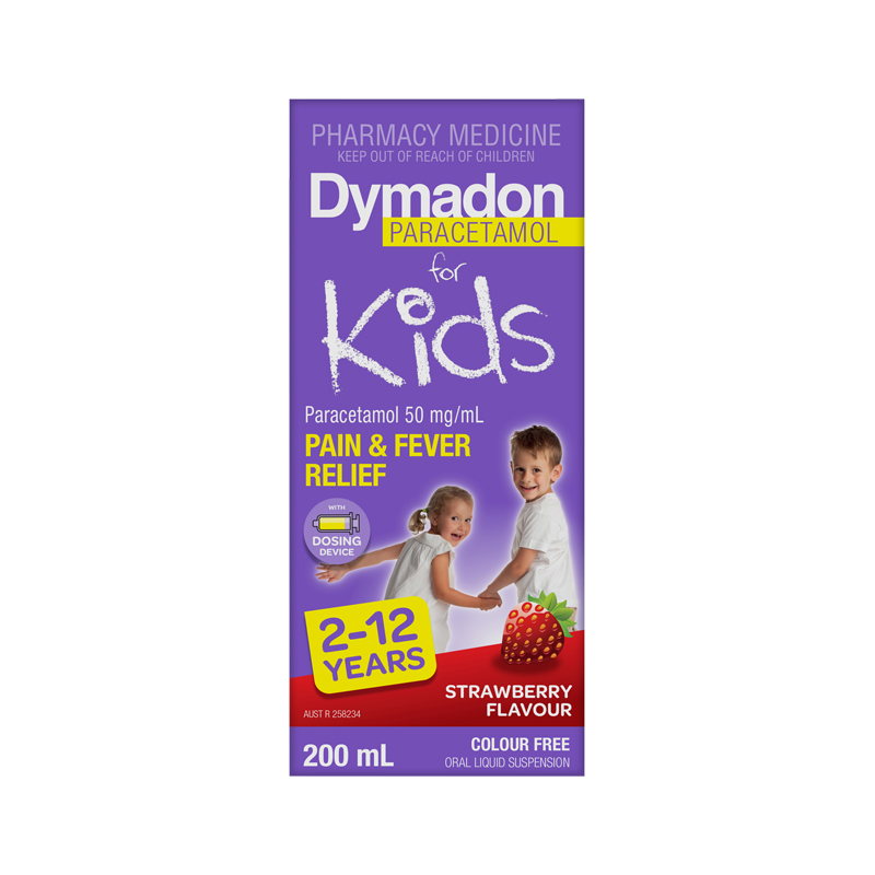 Paracetamol For Kids 212 Years Colour Free Strawberry 200ml WholeLife