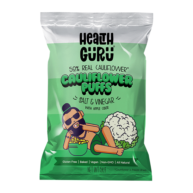 Cauliflower Puffs Salt & Vinegar 56g WholeLife