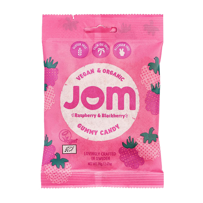 Raspberry & Blackberry Gummy Candy 70g WholeLife