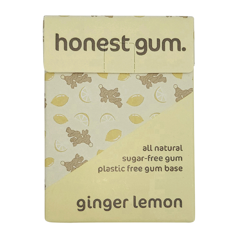 Sugar Free Gum Ginger Lemon 12 Pieces WholeLife