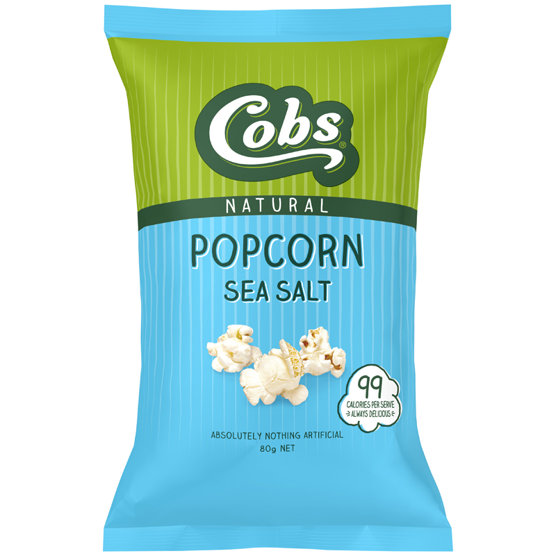 Natural Popcorn Sea Salt 80g WholeLife