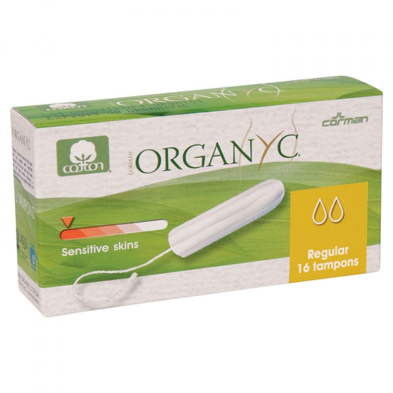 Organic Cotton Tampons Regular 16 Pack WholeLife