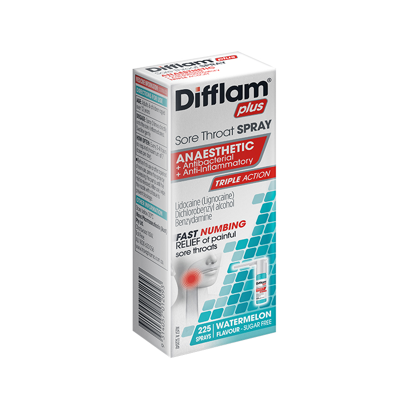 Plus Anaesthetic Sore Throat Spray Watermelon 30ml WholeLife