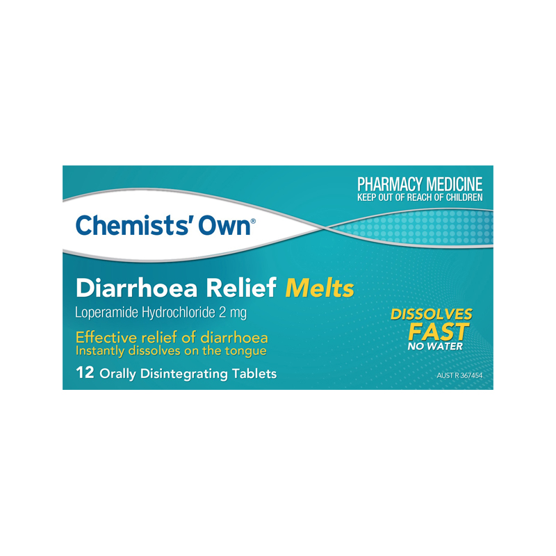 Diarrhoea Relief Melts Tablets 12pk WholeLife