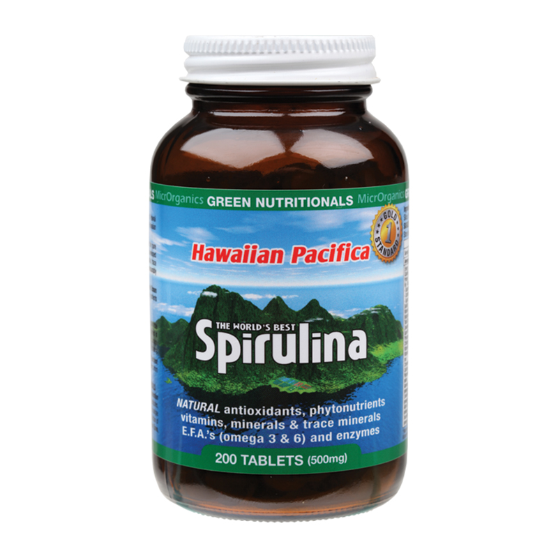 Hawaiian Pacifica Spirulina 200 Tablets WholeLife