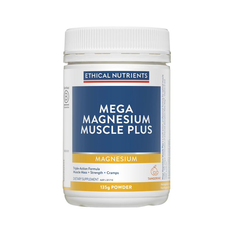 Mega Magnesium Muscle Plus 135g WholeLife