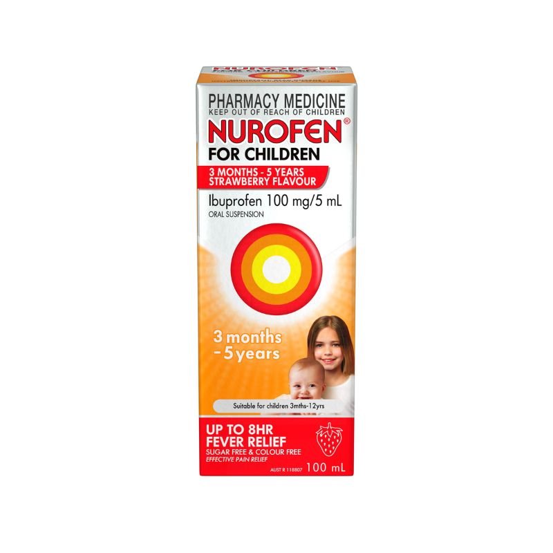 Nurofen 3 Months 5 Years Strawberry 100ml
