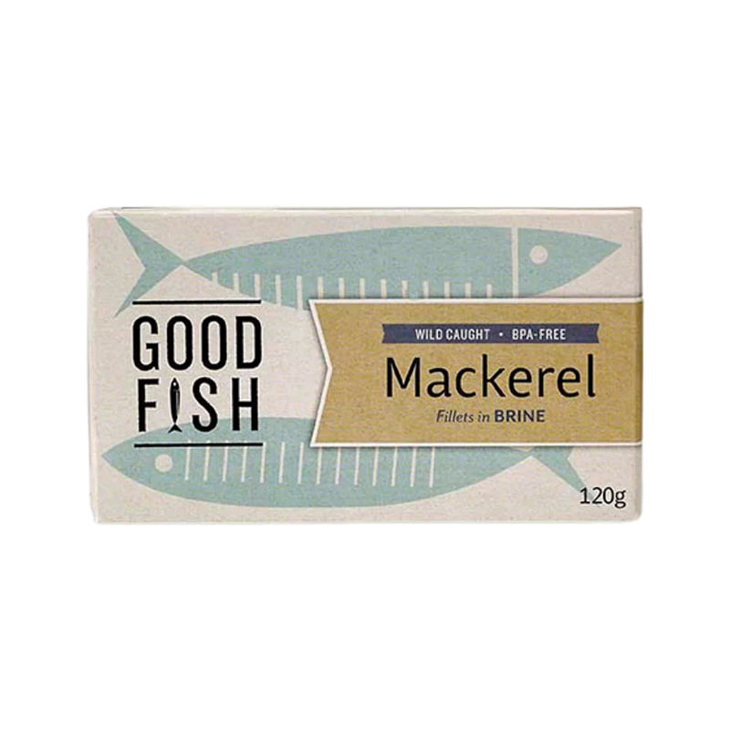 Mackerel Fillets In Brine 120g WholeLife