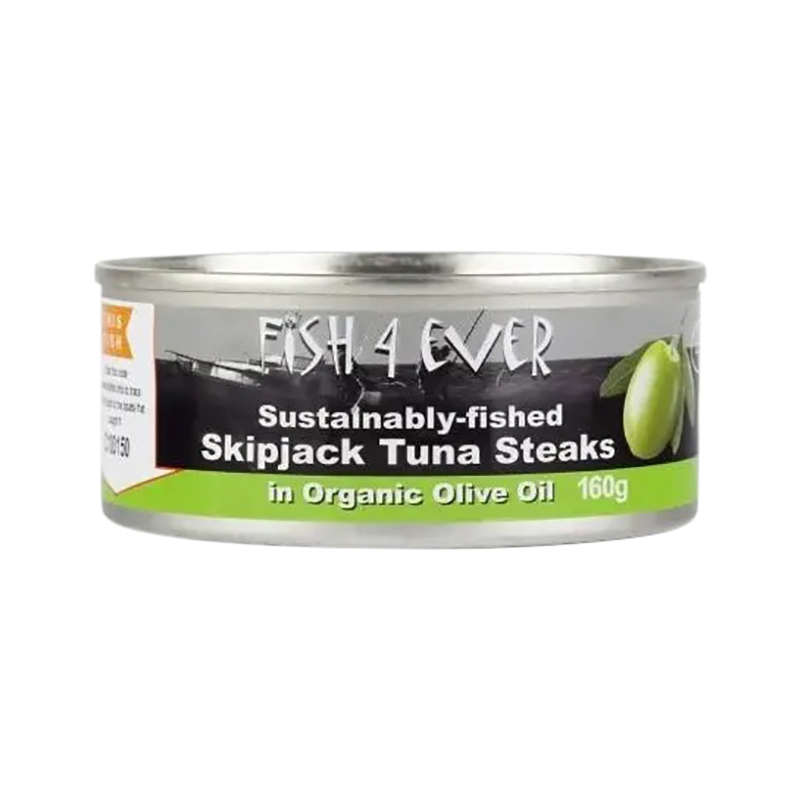 Skipjack Tuna Steaks In Olive Oil 160g WholeLife