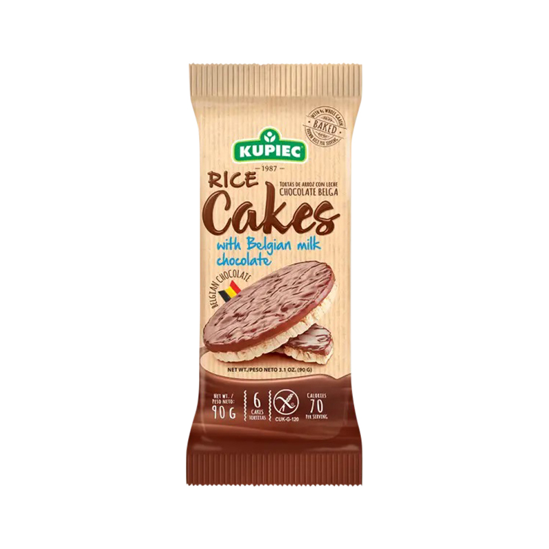 Rice Cakes with Belgian Milk Chocolate 90g WholeLife