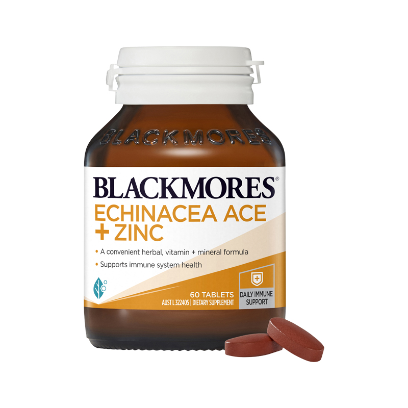 Echinacea ACE + Zinc 60 Tablets WholeLife