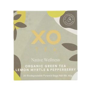 Organic Green Tea Lemon Myrtle & Pepperberry 20 Pyramid Bags