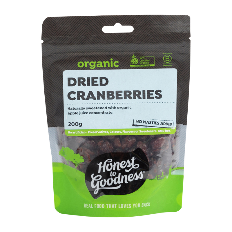 Organic Dried Cranberries 200g | WholeLife