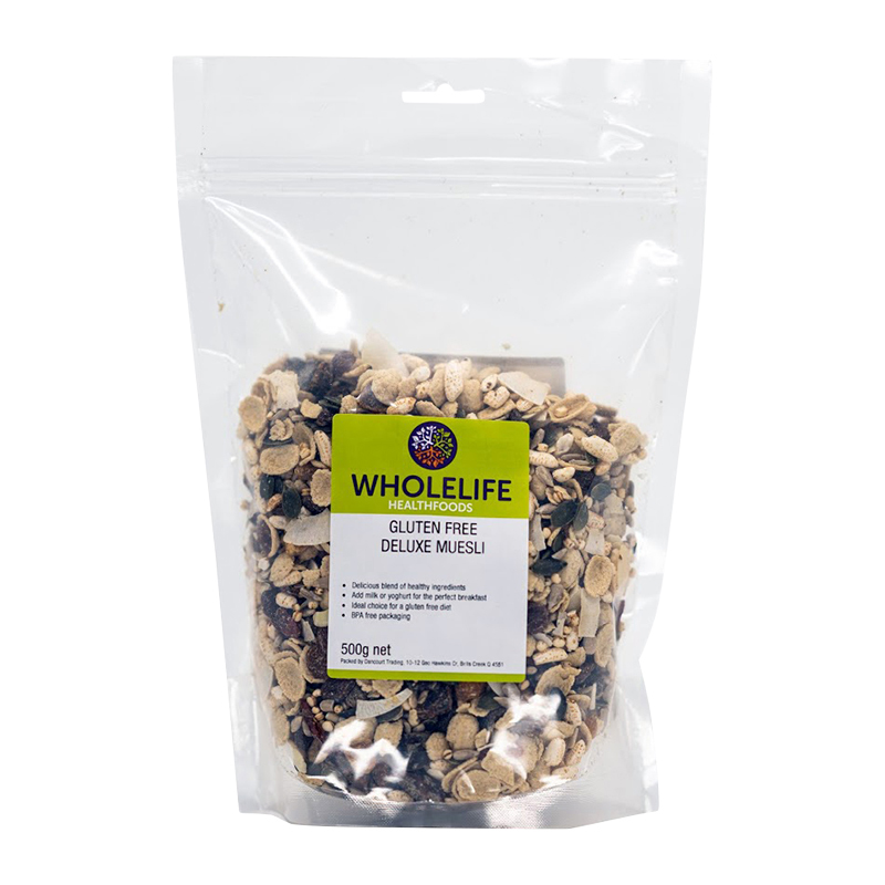 Gluten Free Deluxe Muesli 500g WholeLife