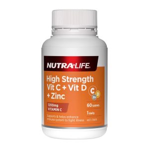 High Strength Vitamin C + D + Zinc