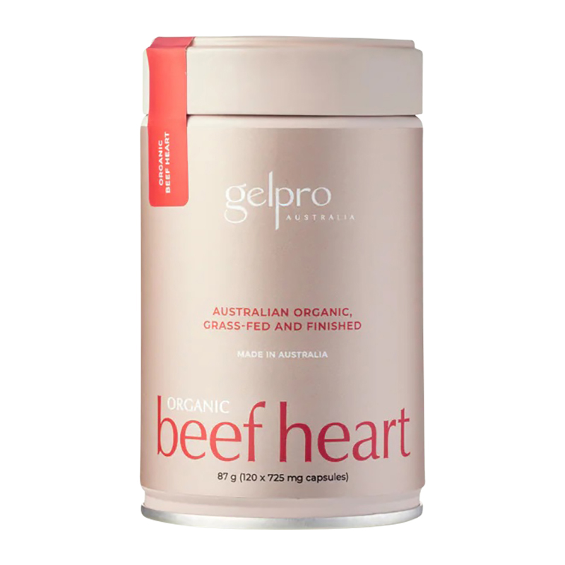 Organic Beef Heart 120 capsules WholeLife