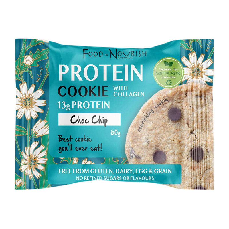 Protein Cookie With Collagen Choc Chip 60g WholeLife