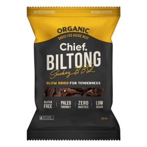 Grass-Fed Aussie Beef Biltong Smokey BBQ 30g