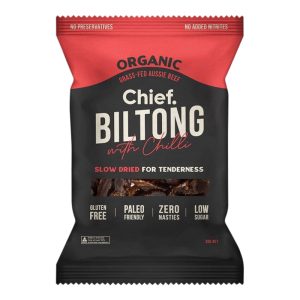Grass-Fed Aussie Beef Biltong with Chilli 30g