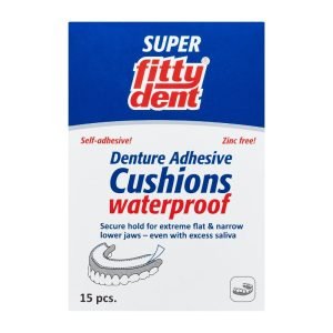 Fittydent Denture Self-Adhesive Cushions Waterproof 15 Pieces