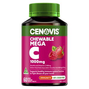 Mega C 1000mg Berry 60 Chewable Tablets