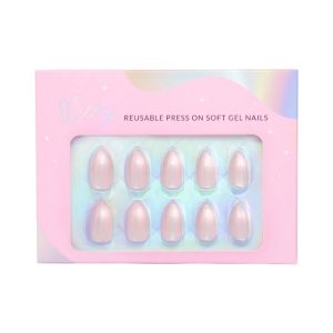 Vegan Soft Gel Press on nails - Icey