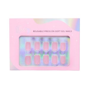 Vegan Soft Gel Press on nails - Original Pink