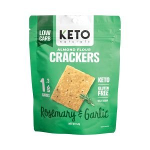 Almond Flour Crackers Rosemary & Garlic 64g