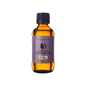 100% Natural Castor Oil Amber Glass Bottle 100ml