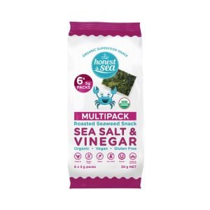 Honest Sea Roasted Seaweed Snack Sea Salt Vinegar Multipack 6x5g