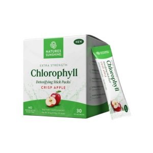 Natures Sunshine Extra Strength Chlorophyll Crisp Apple 30 Stick Pack