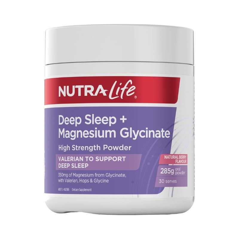 Deep Sleep + Magnesium Glycinate Natural Berry 285g | WholeLife