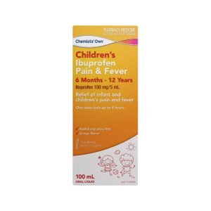 Chemist's Own Children's Ibuprofen Pain Fever Suspension 6 months - 12 Years 100ml Oral Liquid