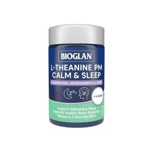 Bioglan L-Theanine PM Calm Sleep 1-A-Night 50 Tablets