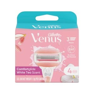 Gillette Venus ComfortGlide White Tea Scent Refills 4 Pack
